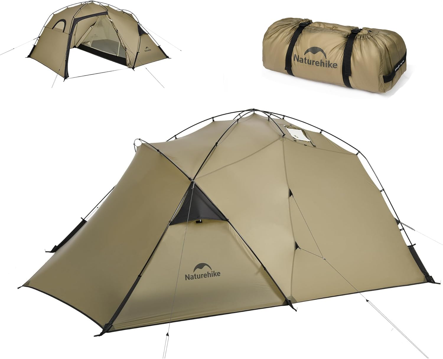 Amazon.co.jp: Naturehike テント 煙突穴付き 2.24kg超軽量 2.8㎡+2.56